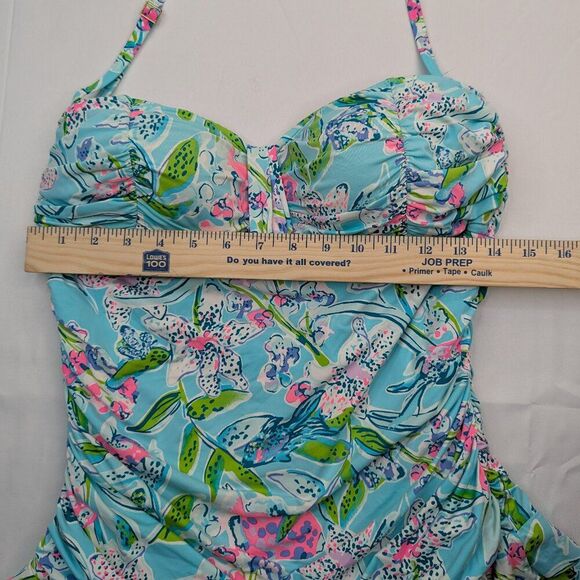 Lilly Pulitzer Carmen Tankini Sway This Way Tankini top Multicolor Size 12 - Picture 5 of 7